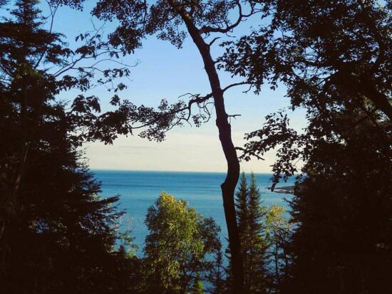 Vue sur la baie.